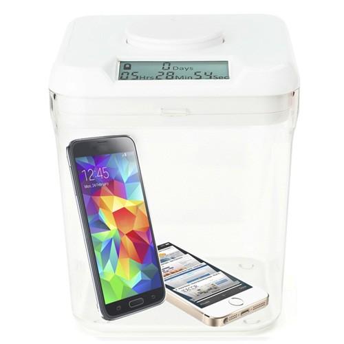 Ksafe タイムロッキング コンテナ 禁欲 ボックス (White Lid +