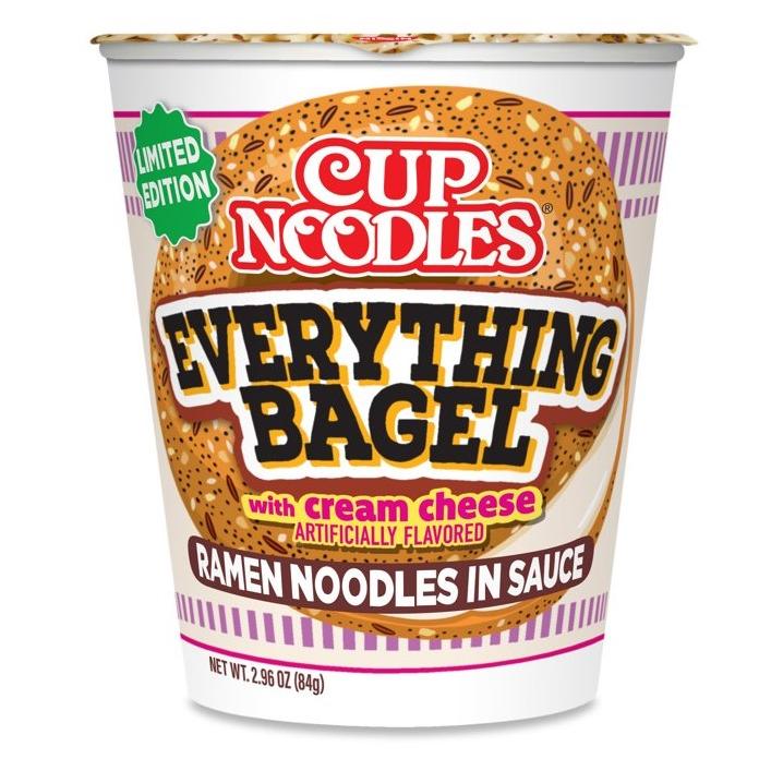 カップヌードル 日清 限定 エブリシング ベーグル 味 インスタント