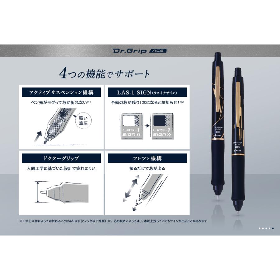 ドクターグリップ 数量限定パイロット dr.gripACEカチイロシャープ