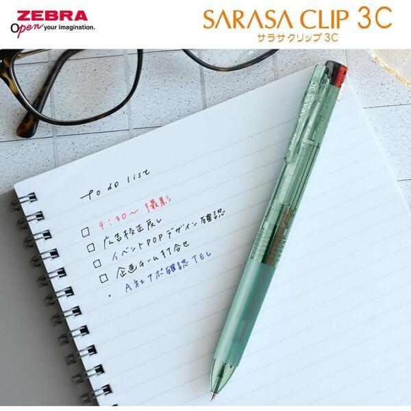 数量限定カラー　サラサクリップ３Ｃ限定ウォーターカラー０．５ｍｍ径　クリア　　３色ボールペン　メール便送料￥２００ | サラサ | 03