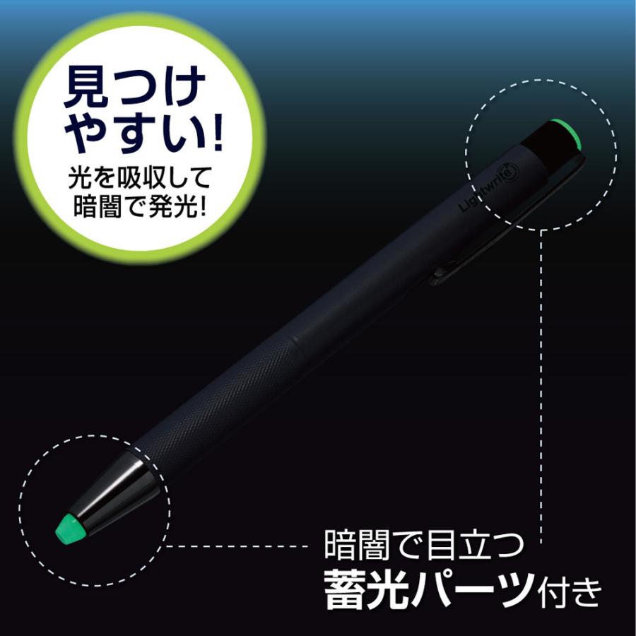 ライトライト ライト付きボールペン ライトライトα ノックでペン先が