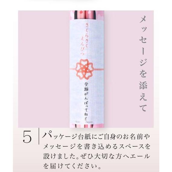 サンスター文具 さくらさくえんぴつS5020573 受験応援 鉛筆2本入り