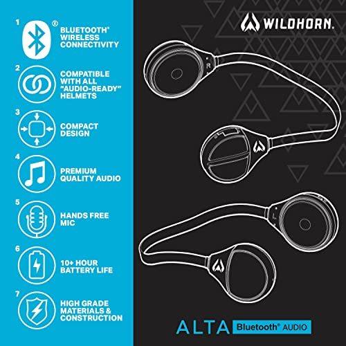 Alta ワイヤレス Bluetooth ヘルメットドロップイン ヘッドフォン - HDスピーカー どんなオーディオにも スキー/スノー 並行輸入 Alta