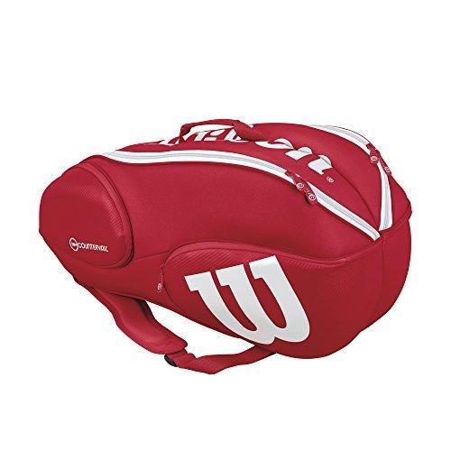 Wilsonウイルソン テニス バドミントン ラケットバッグ VANCOUVER 9バンクーバー9 ラケット9本収納可能 レッド(35069円)