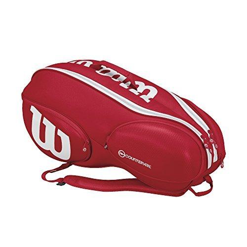 [大特価] Wilsonウイルソン テニス バドミントン ラケットバッグ VANCOUVER 9バンクーバー9 ラケット9本収納可能 レッド 【TMF9620138860】(35069円)