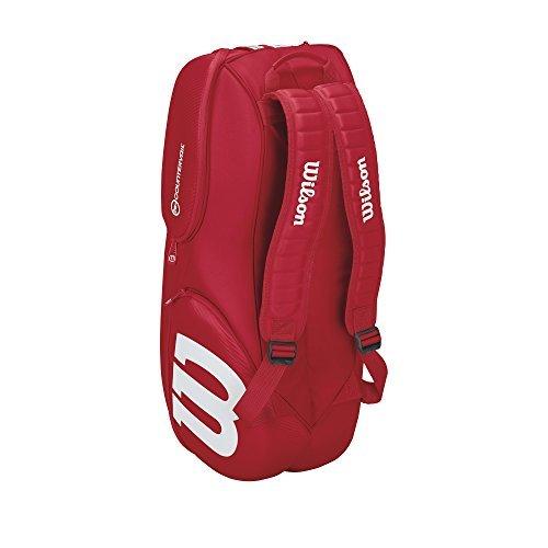 [大特価] Wilsonウイルソン テニス バドミントン ラケットバッグ VANCOUVER 9バンクーバー9 ラケット9本収納可能 レッド 【TMF9620138860】(35069円)
