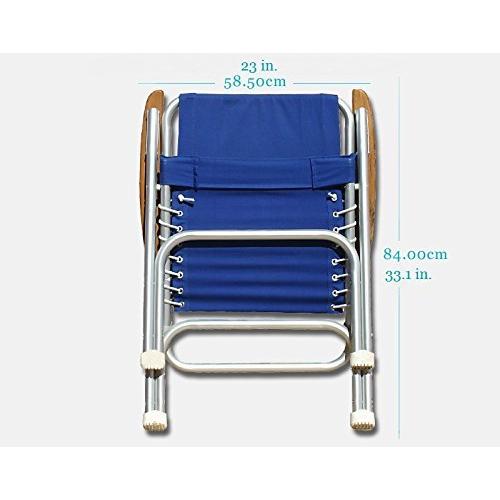 【即購入⭕️】 FORMA Marine デッキチェア 2個セット ネイビーブルー ハイバックデッキチェア ボートチェア 折りたたみ 陽極酸化 アルミ 【SKC1534903998】(55953円)