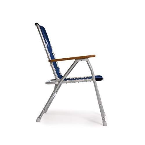 【即購入⭕️】 FORMA Marine デッキチェア 2個セット ネイビーブルー ハイバックデッキチェア ボートチェア 折りたたみ 陽極酸化 アルミ 【SKC1534903998】(55953円)