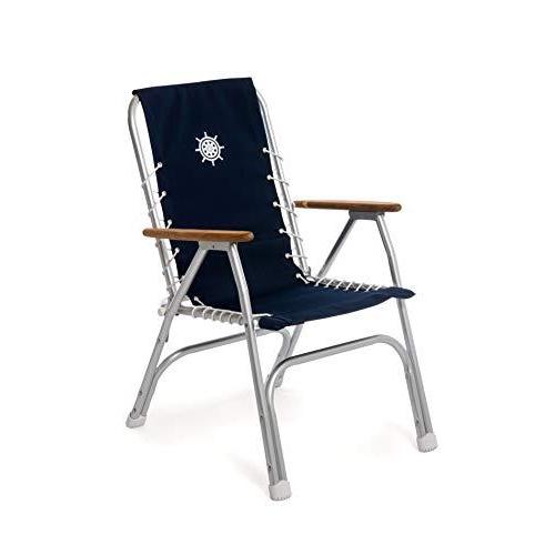 【即購入⭕️】 FORMA Marine デッキチェア 2個セット ネイビーブルー ハイバックデッキチェア ボートチェア 折りたたみ 陽極酸化 アルミ 【SKC1534903998】(55953円)