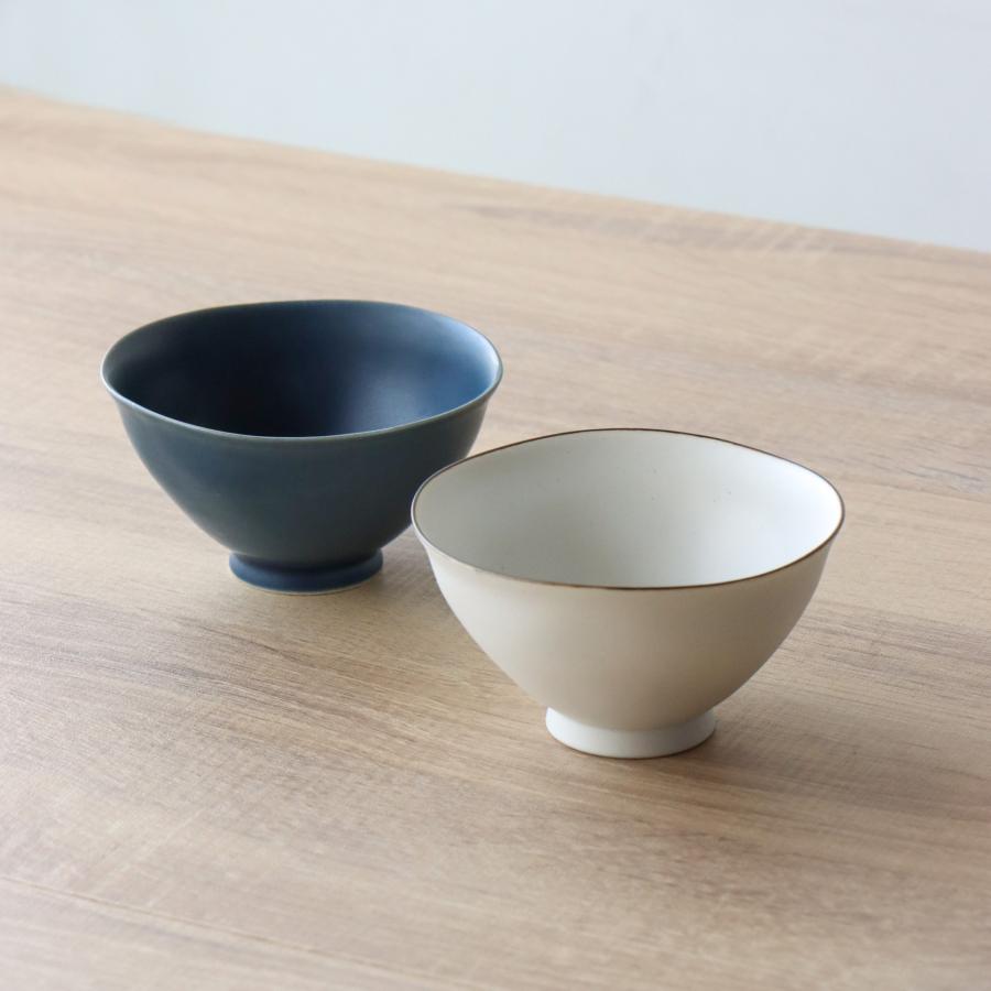 お茶碗 ご飯茶碗 おしゃれ 小さめ シンプル マット ネイビー 有田焼 和