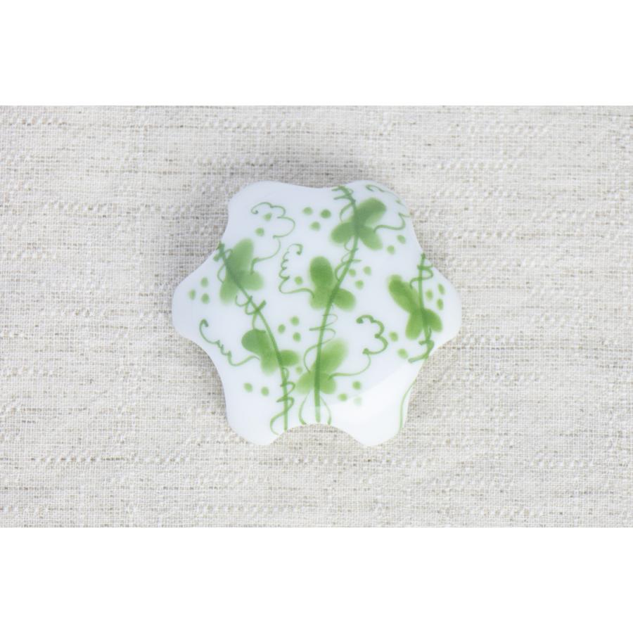 排水口カバー 陶器 ツタ 有田焼 洗面台 おしゃれ 水回り インテリア