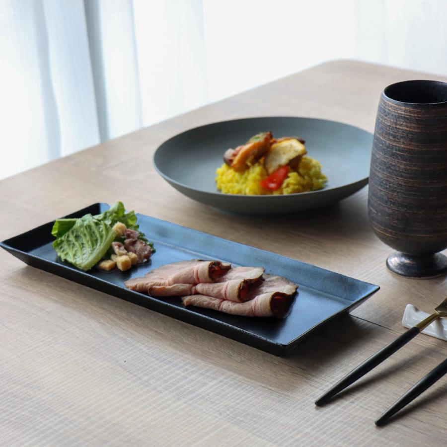 長皿 おしゃれ 長方形 皿 角皿 さんま皿 焼き魚 有田焼 28cmリム