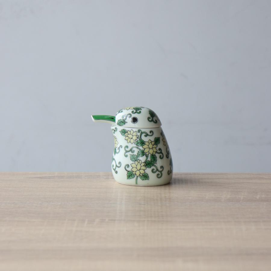 醤油差し 液だれしない おしゃれ カワセミ 鳥 緑 グリーン 有田焼 陶器