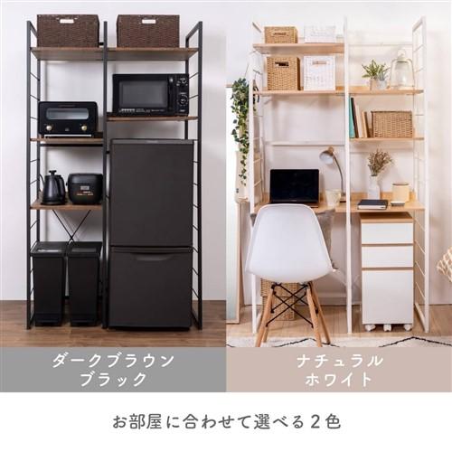 ヤマダオリジナル 家電ラック [幅100×奥行き50×高さ180cm] ダーク