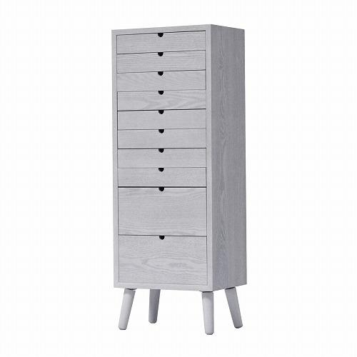 B.Bファニシング ONCH-0045WHT 多段チェスト 10段タイプ W360×D255×H990mm ホワイト ONCH0045WHT 