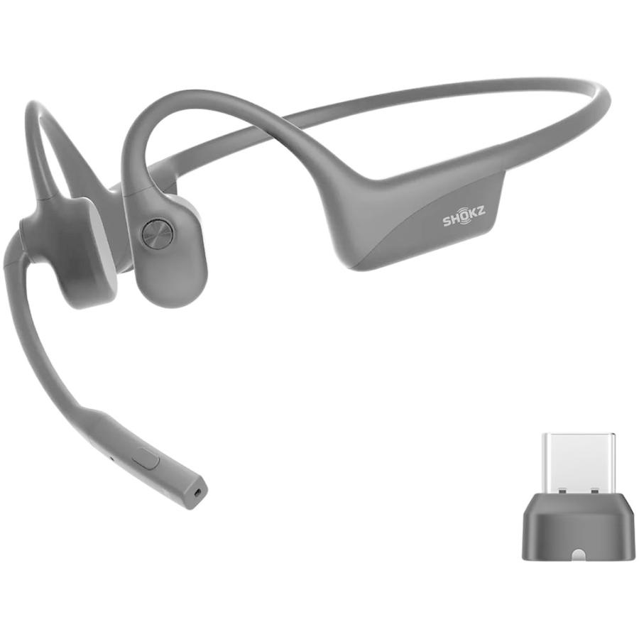 ショックス ワイヤレス 骨伝導イヤホン Bluetooth+専用ドングル USB-C 