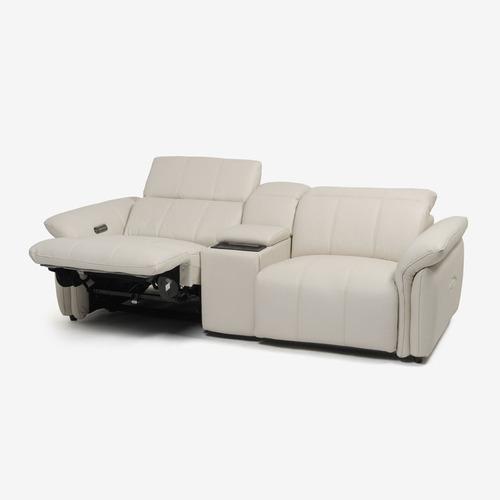 電動リクライニングソファ　大塚家具　ソフトレザー 大塚家具 オリジナル 電動リクライニングソファ 3点セット「L／S