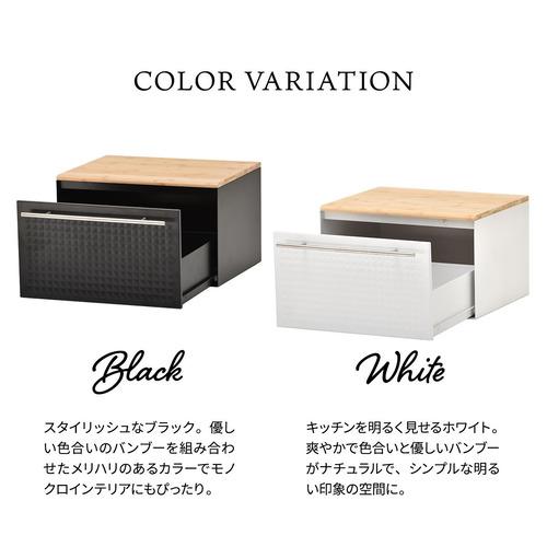 B.Bファニシング TREE 引き出しブレッドケース 幅40×奥行35×高さ25cm 耐荷重1.5kg ブラック TRKS0244KIBLKの画像