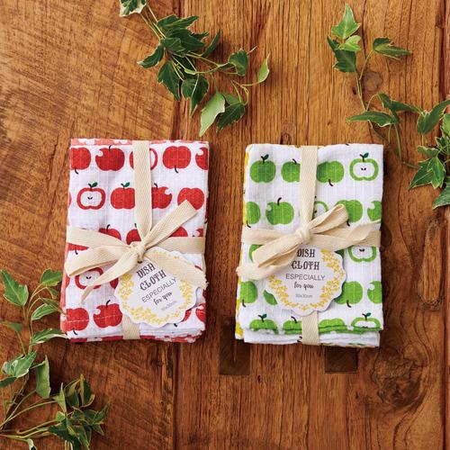 レップ アップル ディッシュクロス 2Pセット グリーン : ヤマダデンキ