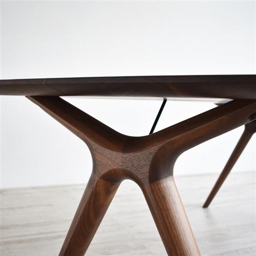 新作マット・カーペット 大塚家具 [幅180]ダイニングテーブル 「ラディウス」 ウォールナット材 セラウッド塗装 【BCD3020521329】(110110円)