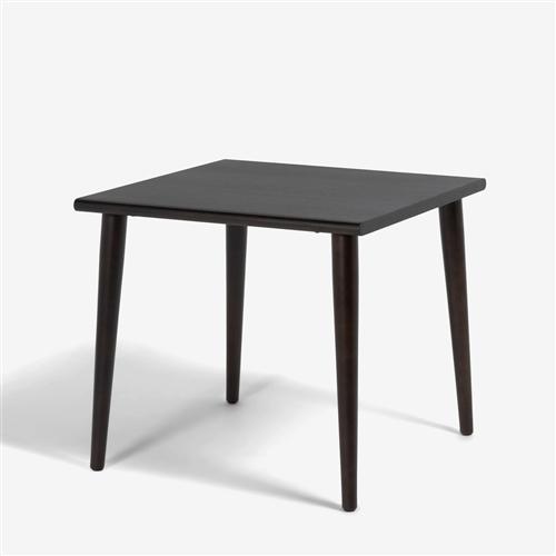 大塚家具 ダイニングテーブル「ユノ3」幅80cm レッドオーク材ダークブラウン色 丸脚【※AR対応】
