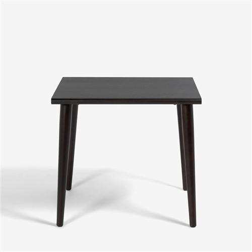 大塚家具 ダイニングテーブル「ユノ3」幅80cm レッドオーク材ダークブラウン色 丸脚【※AR対応】