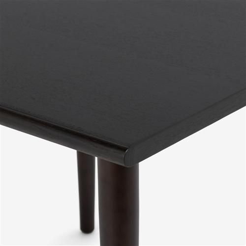 大塚家具 ダイニングテーブル「ユノ3」幅80cm レッドオーク材ダークブラウン色 丸脚【※AR対応】