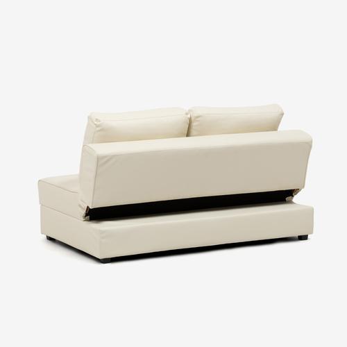 大塚家具 アームレスラブソファ 「組み合わせ式ソファベッド パズル