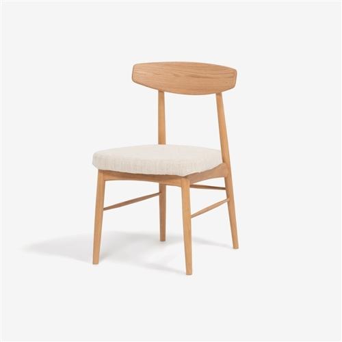 大塚家具 ダイニングチェア「ユノ３A」レッドオーク材ホワイトオーク色 PVCアイボリー ※別売布カバー全9色【※AR対応】_16