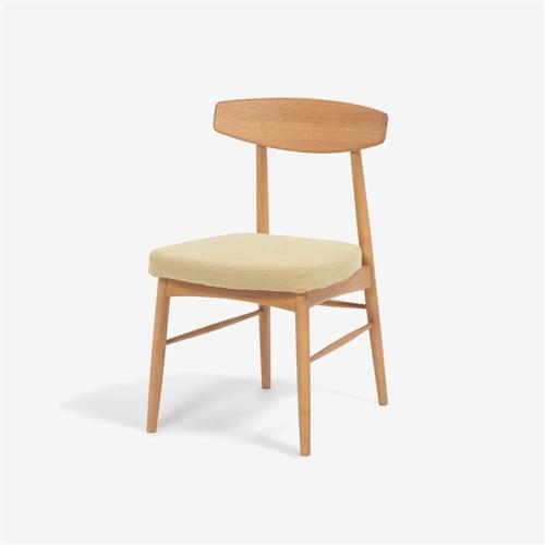 大塚家具 ダイニングチェア「ユノ３A」レッドオーク材ホワイトオーク色 PVCアイボリー ※別売布カバー全9色【※AR対応】_17