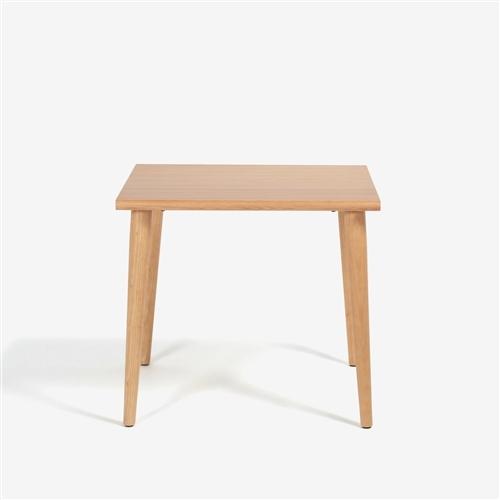 大塚家具 ダイニングテーブル「ユノ3」幅80cm レッドオーク材ホワイトオーク色 丸脚【※AR対応】