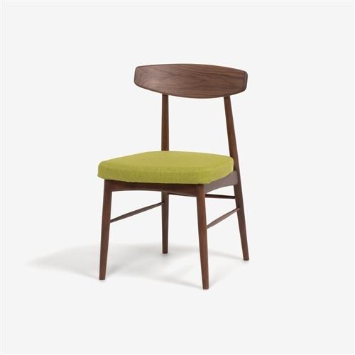 大塚家具 ダイニングチェア 「ユノ3A」 ウォールナット材 PVCブラック