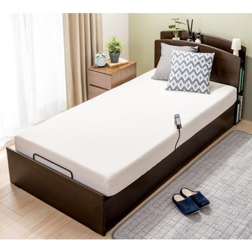 非課税】[シングル]電動リクライニングベッドフレーム ヤマダ