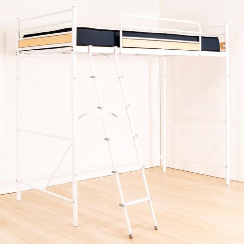 ヤマダオリジナル ［シングル］ロフトベッド 「YSF200016WHロフト」 ホワイト