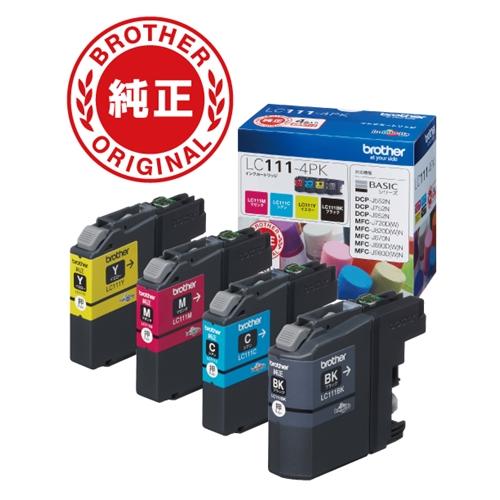 ブラザー工業 ブラザー LC111-4PK 【純正】インクカートリッジ (4色