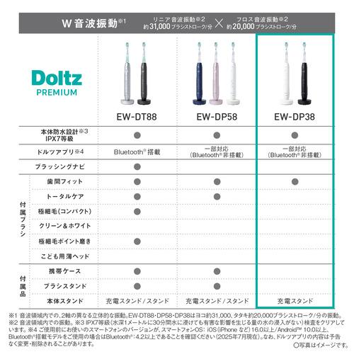 パナソニック EW-DP38-W W音波振動ハブラシ ドルツ 音波振動式 ホワイト_6