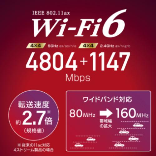 アイ・オー・データ機器 WN-DAX6000XR 無線BBルータ｜yamada-denki-2｜09