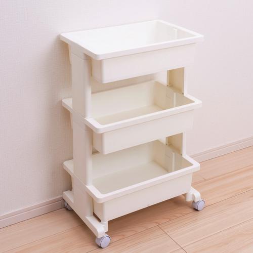 幅45 奥行30 高さ73 5cm モバイルワゴン ラック キッチン 収納 キャスター付き リセ ３段 ホワイト 隙間 ヤマダデンキ インテリア店 通販 Paypayモール