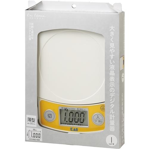 貝印 DL6339 カイハウスセレクト デジタル計量器 1kg｜yamada-denki-2｜02