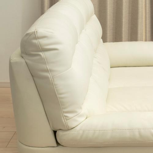 ヤマダオリジナル［3人掛］ソファ 「YS130012IV」幅209 合成皮革