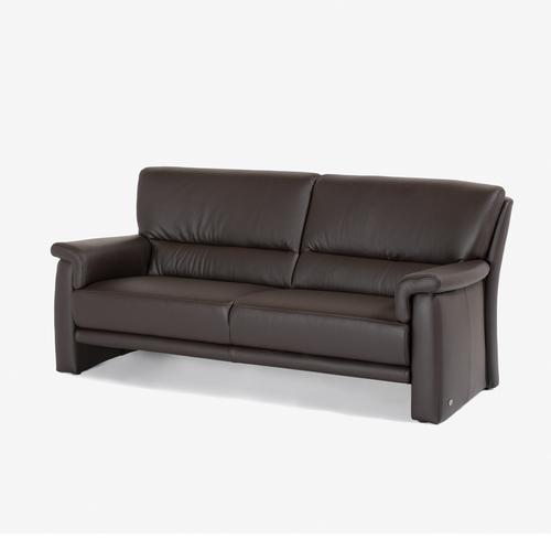 オットマン大塚家具革総革張りダークブラウン