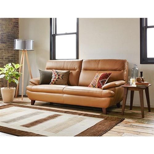 大塚家具　ソファー　3人掛け　本革　キャメル 大塚家具ソファー3人掛け本革キャメル