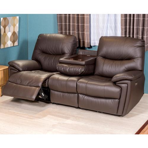 ヤマダオリジナル 電動リクライニングソファ「YES140001DBR3P/L25 」幅