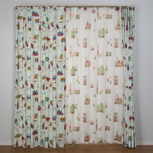 新品 完売品 ピーターラビット 遮光カーテン 100×178×2枚 グリーン