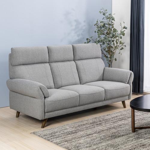 ヤマダオリジナル 3人用ソファ 「YS130044LGY3Pヌノ」 幅175cm ライト