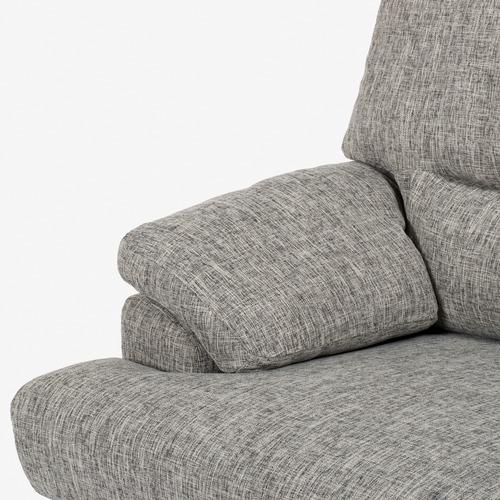 大塚家具 [3人掛]ソファ 「アクア SD-341C」 布 ライトグレー色 脚 