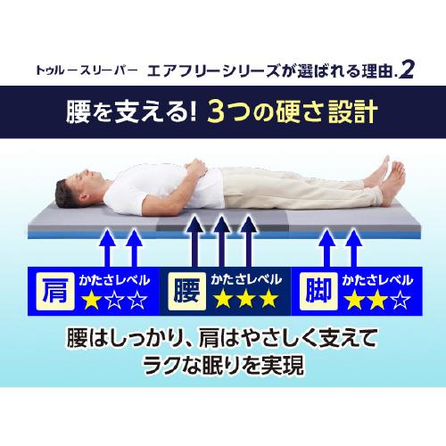 シングル]ショップジャパン トゥルースリーパーエアフリー三つ折り