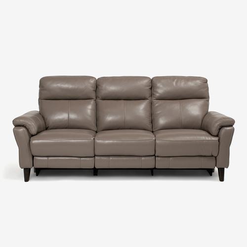 大塚家具 電動リクライニングソファ 3人掛け「L／S RELAX-65 エルエスリラックス-65」幅215cm 革#J／S-232E グラナイト色_1
