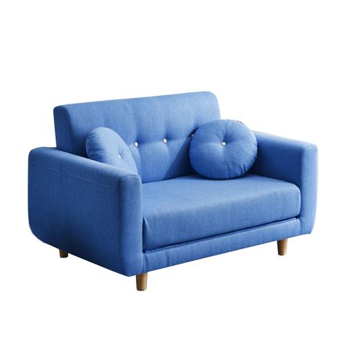 ウェブ限定】ソファベッド「サーム」ブルー SO-SM-BL 引っかきキズに