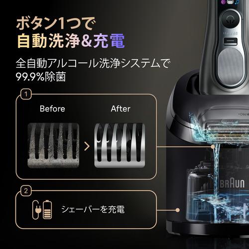 ブラウン 9680CC 電気シェーバー シリーズ9 PRO+ 6 in 1 洗浄器付き